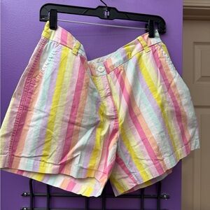 Crown & Ivy Pink and Yellow Bermuda Shorts